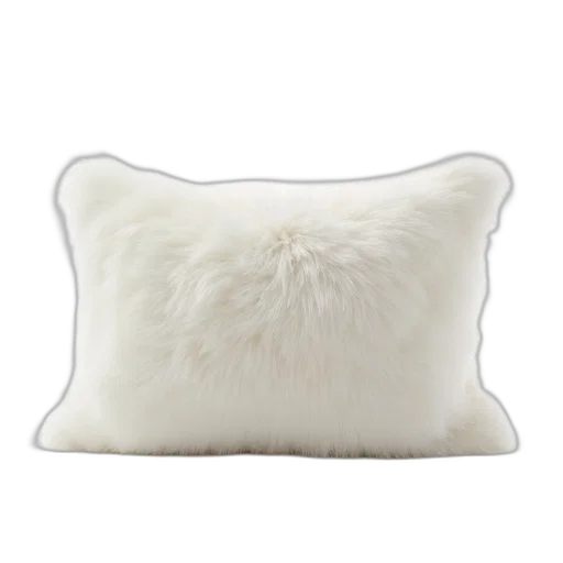 furniture, hair, crown, white, fluffy, pillow, soft, texture transparent PNG cut-out