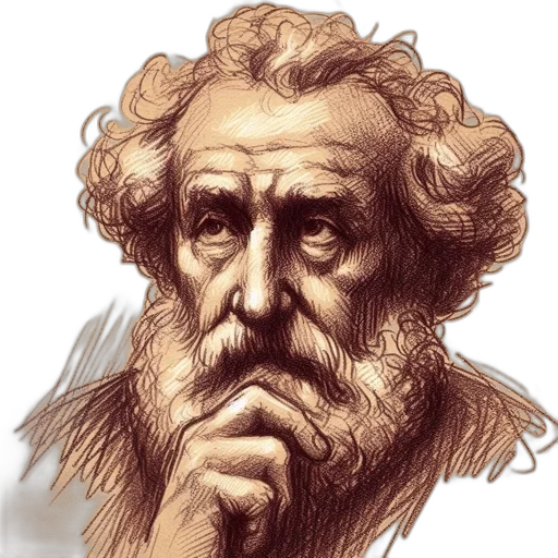 face, photorealistic, concept art, fantasy art, pencil sketch, older, man, curly transparent PNG cut-out