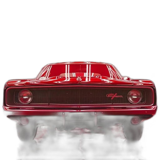 car, 3d render, concept art, photorealistic, red, room, neon, ceiling transparent PNG cut-out