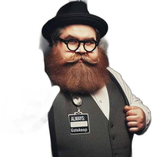 staff, hat, face, jacket, 3d render, cartoon, photorealistic, concept art transparent PNG cut-out