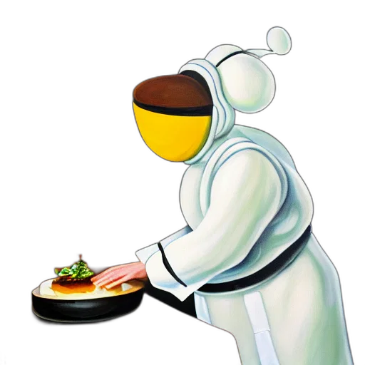 food, robot, staff, concept art transparent PNG cut-out