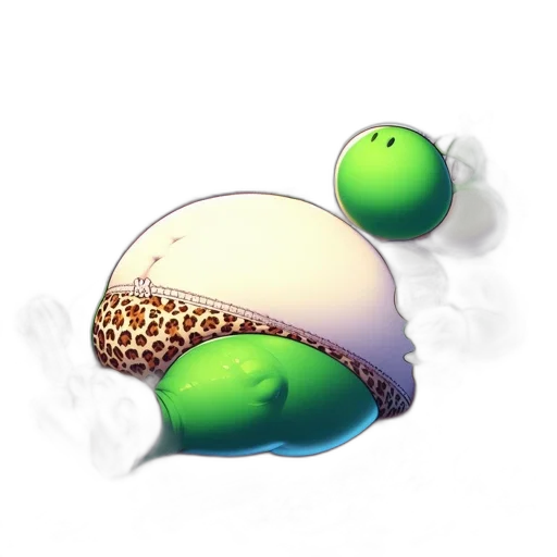 hat, creature, food, animal, concept art, pixel art, 3d render, fantasy art transparent PNG cut-out