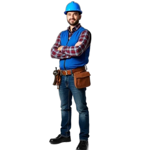 staff, jacket, hat, robot, concept art, 3d render, cartoon, fantasy art transparent PNG cut-out
