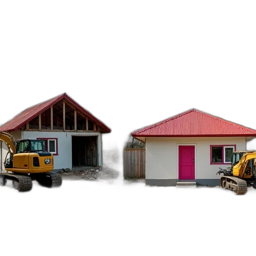 building, furniture, 3d render, concept art, photorealistic, colorful, neon, before transparent PNG cut-out