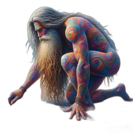 creature, hair, animal, concept art, fantasy art, photorealistic, 3d render, artistic transparent PNG cut-out