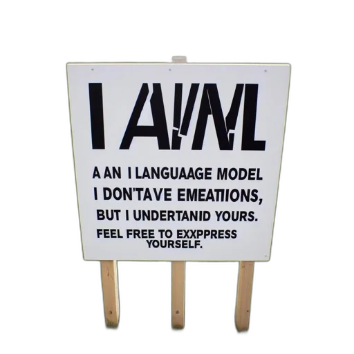 animal, informative, sign, stands, rural, landscape, stating, language transparent PNG cut-out