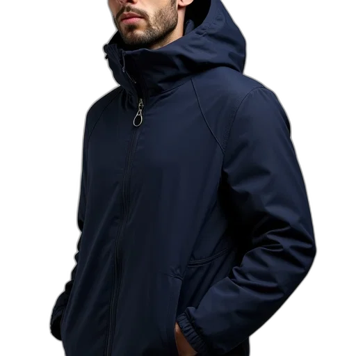 jacket, staff, 3d render, photorealistic transparent PNG cut-out