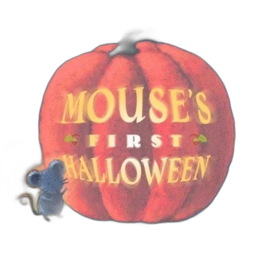 3d render, children, book, cover, titled, mouse, first, halloween transparent PNG cut-out