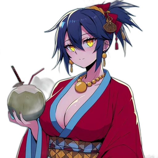 staff, anime, vaporwave, pixel art, concept art, blue, colorful, anime-style transparent PNG cut-out