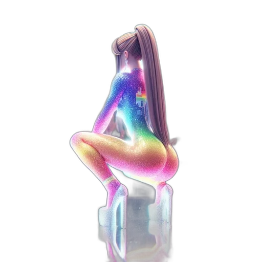 bottle, jewelry, weapon, dress, vaporwave, 3d render, concept art, pixel art transparent PNG cut-out