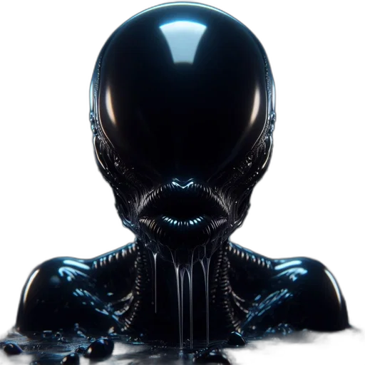 mask, creature, robot, hair, concept art, 3d render, photorealistic, comic book art transparent PNG cut-out