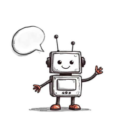 robot, pixel art, concept art, cartoon, 3d render, simple, hand-drawn, illustration transparent PNG cut-out