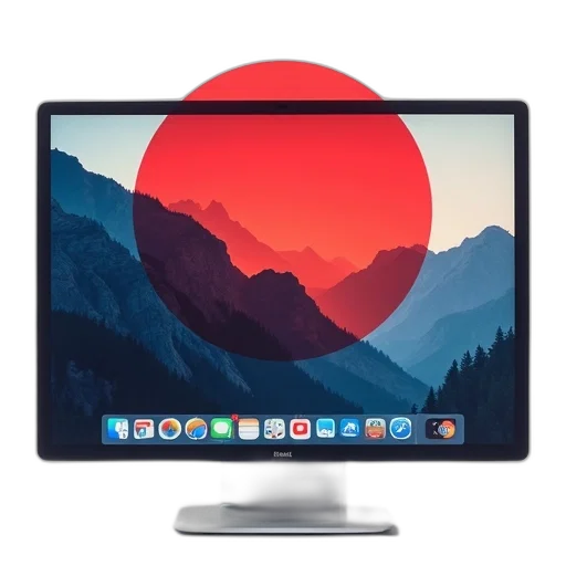 3d render, red, circle, diagonal, line, through, superimposed, over transparent PNG cut-out