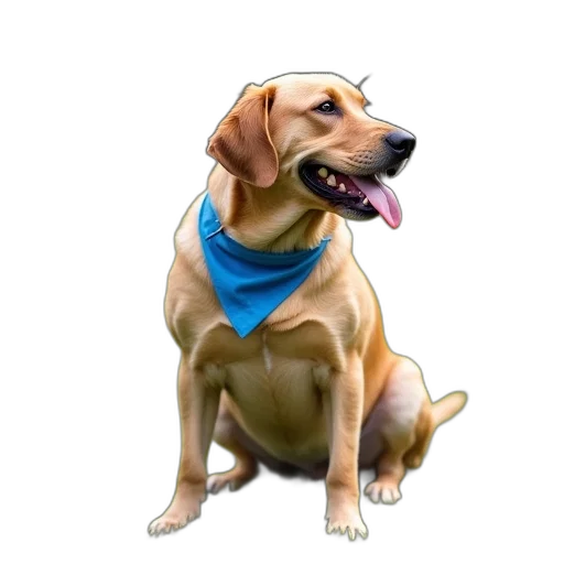 staff, animal, photorealistic, 3d render transparent PNG cut-out