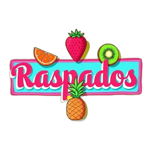 food, vaporwave, pixel art, 3d render, neon, colorful, banner, word transparent PNG cut-out