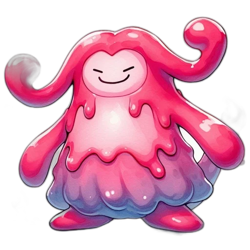 creature, animal, hair, staff, concept art, 3d render, pixel art, watercolor transparent PNG cut-out