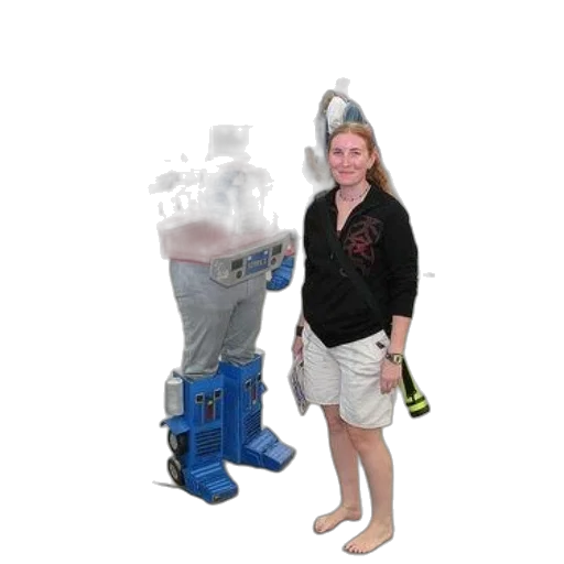 robot, bottle, staff, creature, 3d render, concept art, underwater, outer space transparent PNG cut-out