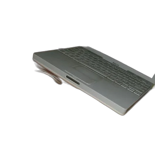 weapon, staff, 3d render, white, apple, laptop, mouse, sit transparent PNG cut-out