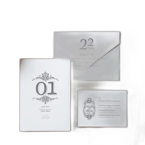 wedding, stationery, suite, personalised, numbers transparent PNG cut-out