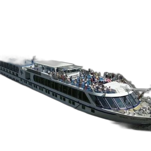 3d render, concept art, photorealistic, cruise, ship, named, river, explorer transparent PNG cut-out
