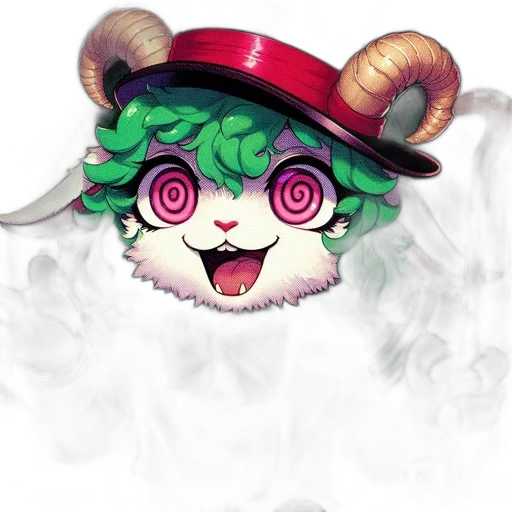 mask, staff, hat, creature, concept art, pixel art, fantasy art, watercolor transparent PNG cut-out