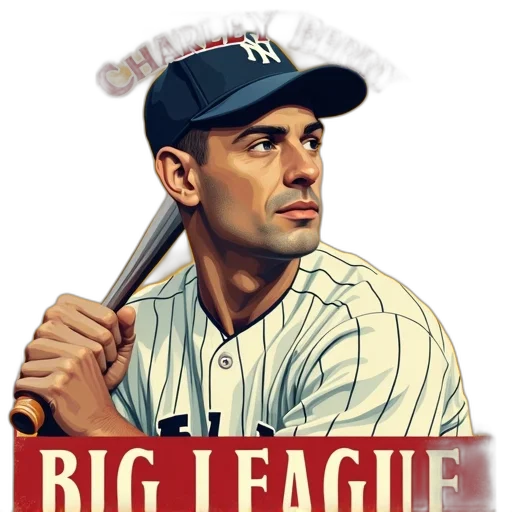 comic book art, concept art, photorealistic, cartoon, vintage-style, illustration, baseball, player transparent PNG cut-out