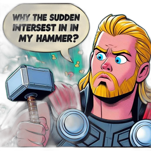 comic book art, cartoon, concept art, fantasy art, outer space, blonde-bearded, male, red transparent PNG cut-out