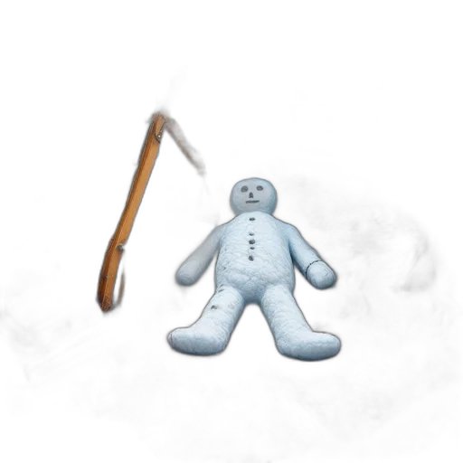 staff, weapon, robot, sword, concept art, 3d render, pixel art, fog transparent PNG cut-out