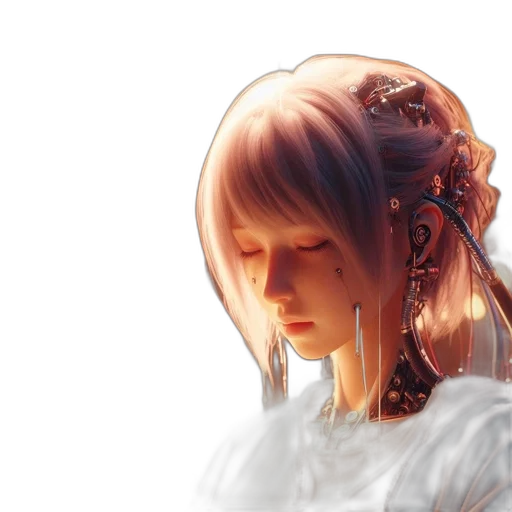 face, crown, dress, jewelry, photorealistic, fantasy art, concept art, 3d render transparent PNG cut-out