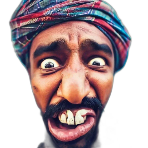 face, mask, hat, animal, photorealistic, cartoon, watercolor, comic book art transparent PNG cut-out
