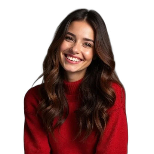 face, hair, jacket, crown, photorealistic, cartoon, oil painting, red transparent PNG cut-out