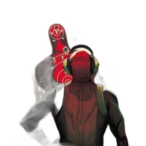 mask, weapon, jacket, robot, concept art, comic book art, pixel art, cyberpunk transparent PNG cut-out