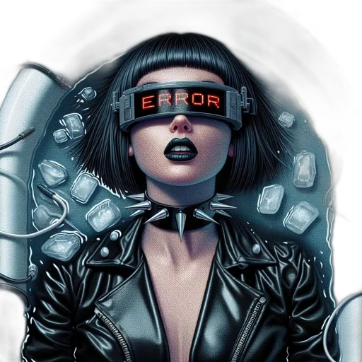 robot, cyberpunk, comic book art, concept art, fantasy art, neon lights, outer space, individual transparent PNG cut-out