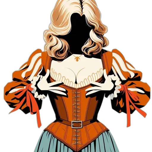 dress, jacket, comic book art, concept art, cartoon, fantasy art, illustration, blonde transparent PNG cut-out