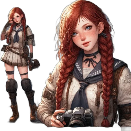 jacket, staff, weapon, concept art, fantasy art, pixel art, photorealistic, monochrome transparent PNG cut-out