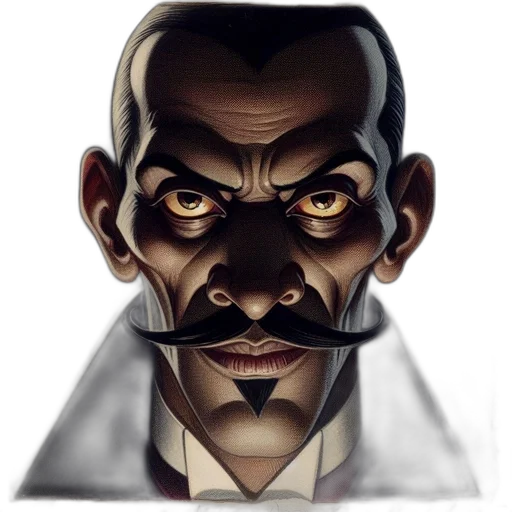 mask, face, robot, comic book art, concept art, cartoon, photorealistic, stylized transparent PNG cut-out