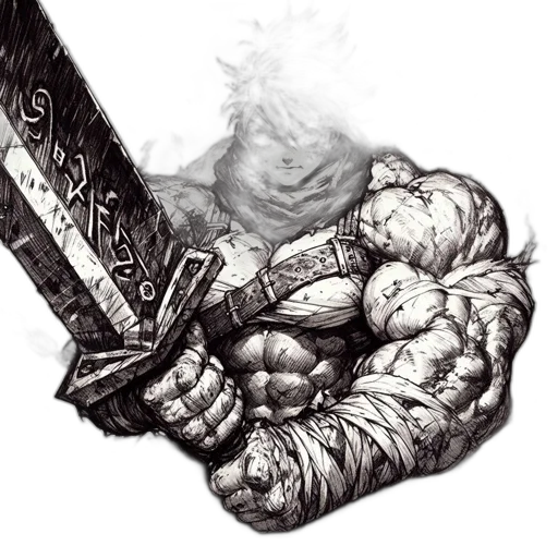 sword, weapon, staff, dragon, fantasy art, concept art, comic book art, pencil sketch transparent PNG cut-out