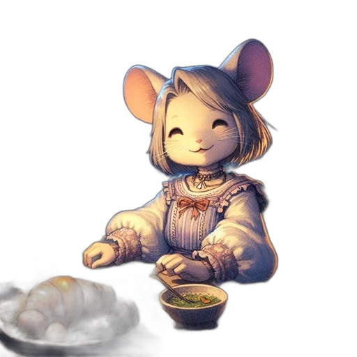 food, staff, creature, mask, concept art, watercolor, fantasy art, oil painting transparent PNG cut-out