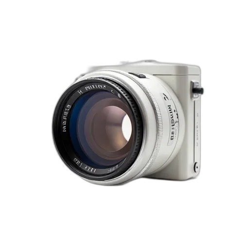 weapon, photorealistic, white, minox, camera, lens, black, rim transparent PNG cut-out