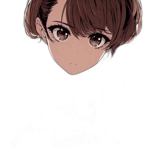 face, hair, mask, crown, anime, cartoon, photorealistic, concept art transparent PNG cut-out