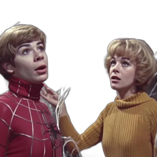 comic book art, outer space, underwater, young, man, red, spider-man, costume transparent PNG cut-out