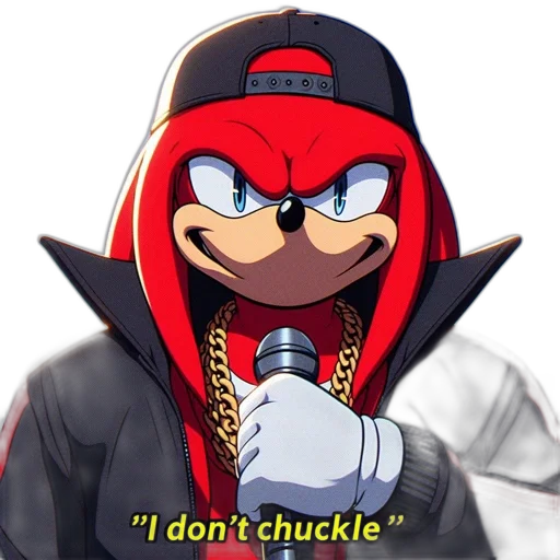 jacket, animal, cartoon, anime, illustration, features, knuckles, sonic transparent PNG cut-out