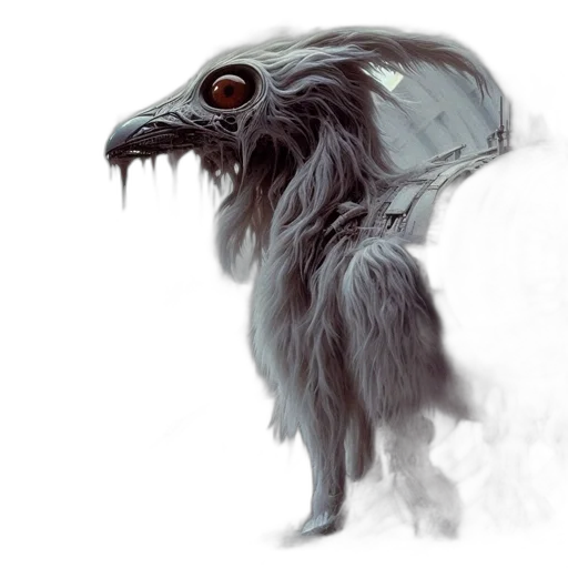 creature, mask, dragon, animal, concept art, fantasy art, comic book art, photorealistic transparent PNG cut-out