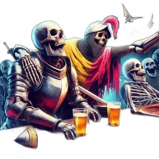 robot, fantasy art, concept art, comic book art, pixel art, fire, colorful, spooky transparent PNG cut-out