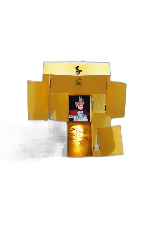 robot, jewelry, crown, 3d render transparent PNG cut-out