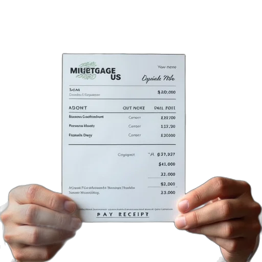 pay, receipt, issued, man, who, now, employed, mortgage transparent PNG cut-out