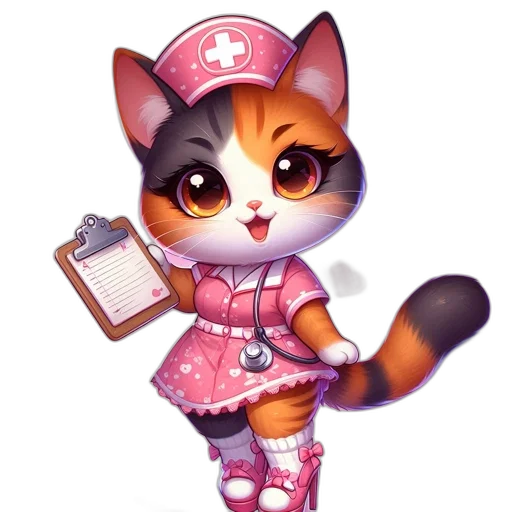 staff, concept art, pixel art, fantasy art, 3d render, animated, cat, dressed transparent PNG cut-out