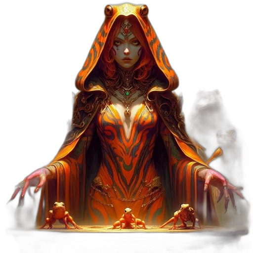 dress, concept art, fantasy art, pixel art, comic book art, fire, red, golden transparent PNG cut-out