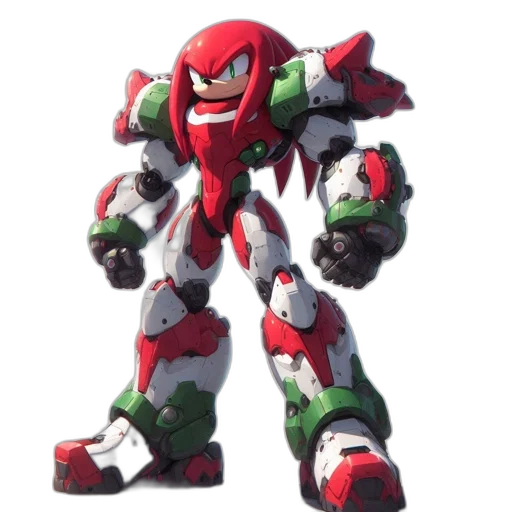 robot, weapon, creature, animal, concept art, 3d render, pixel art, red transparent PNG cut-out