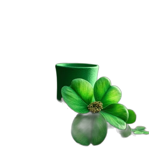 flower, crown, jewelry, hat, 3d render, photorealistic, concept art, green transparent PNG cut-out